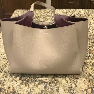 Tod’s Tote Beautiful Neutral Taupe Color